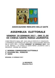 ASSEMBLEA ELETTORALE 20/1/2017